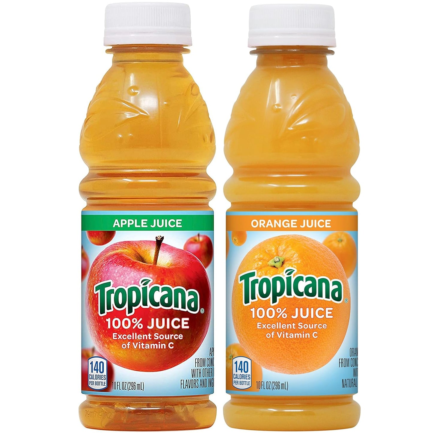 Tropicana 100% Juice, Orange Strawberry, 10 Fl Oz Bottle (Pack of 24)