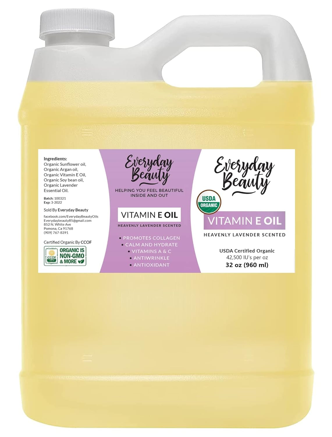 Organic Vitamin E Oil for Scars - All Natural & Vegan Skin Moisturizer 1Oz - Light and Unscented Great for Scars after Surgery - Reduce Wrinkles, anti Aging, Lighten Dark Spots - Face, Skin & All Over
