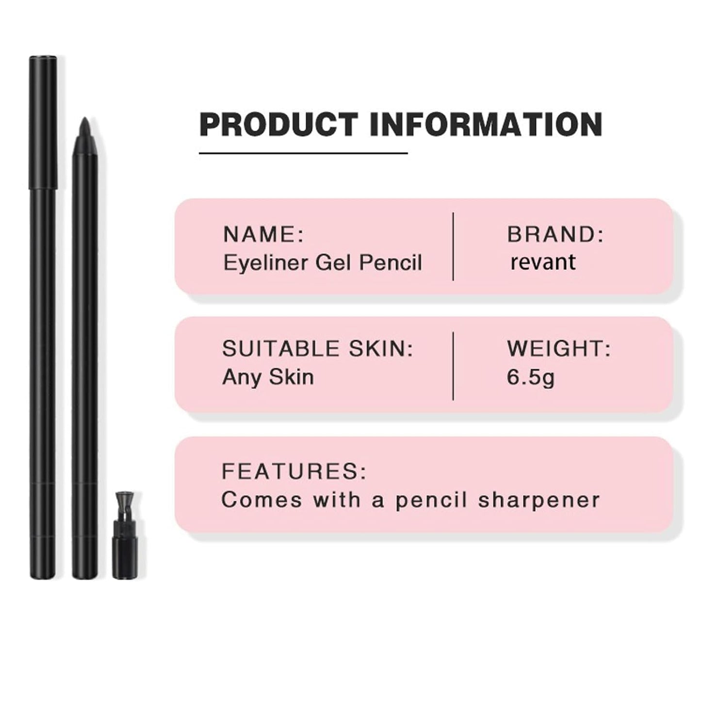 Generic Beauty Gel Eyeliner for Mature Women, round Tip Design - Waterproof, Sweat and Smudge Resistant Precision Eyeliner for All Day Use (Brown)