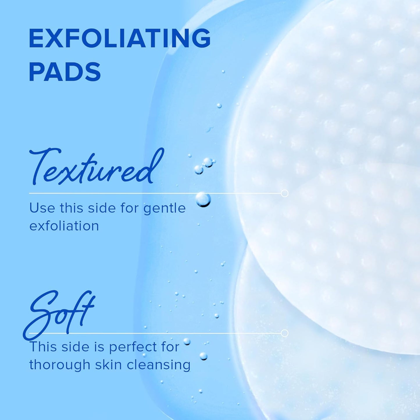 MAREE Glycolic Acid Pads - Toner Pads for Face Cleansing with Tea Tree Oil - Exfoliating Pads with Salicylic Acid & Vitamins E, B3, B5 - Face Pads Facial Peel & Radiance Deep Cleaning Effect - 50 Pads