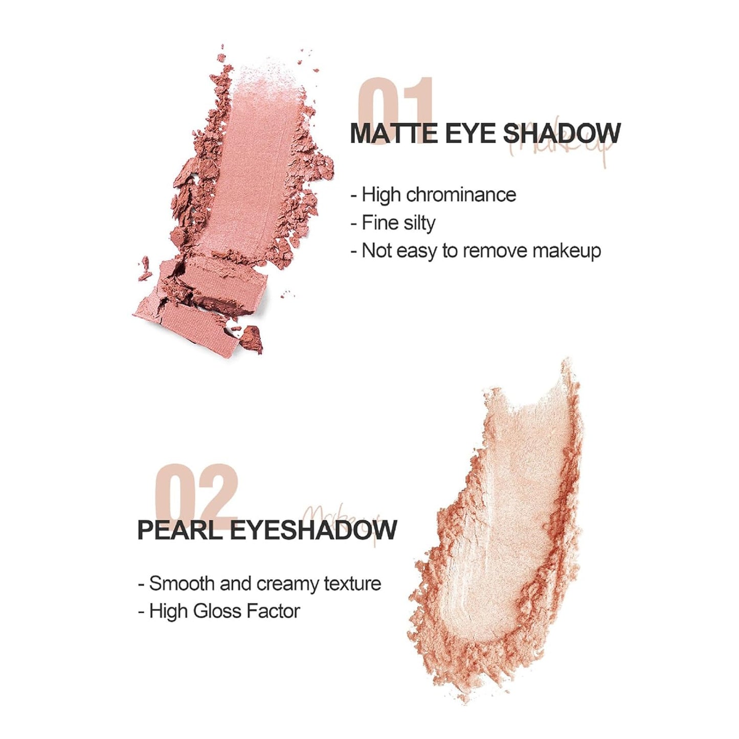 Eyeshadow Stick Matte Nude Eye Makeup Smoky Eyes Makeup Long Lasting Quick-Drying Smooth Glitter Eyeshadow Double Head(H06)