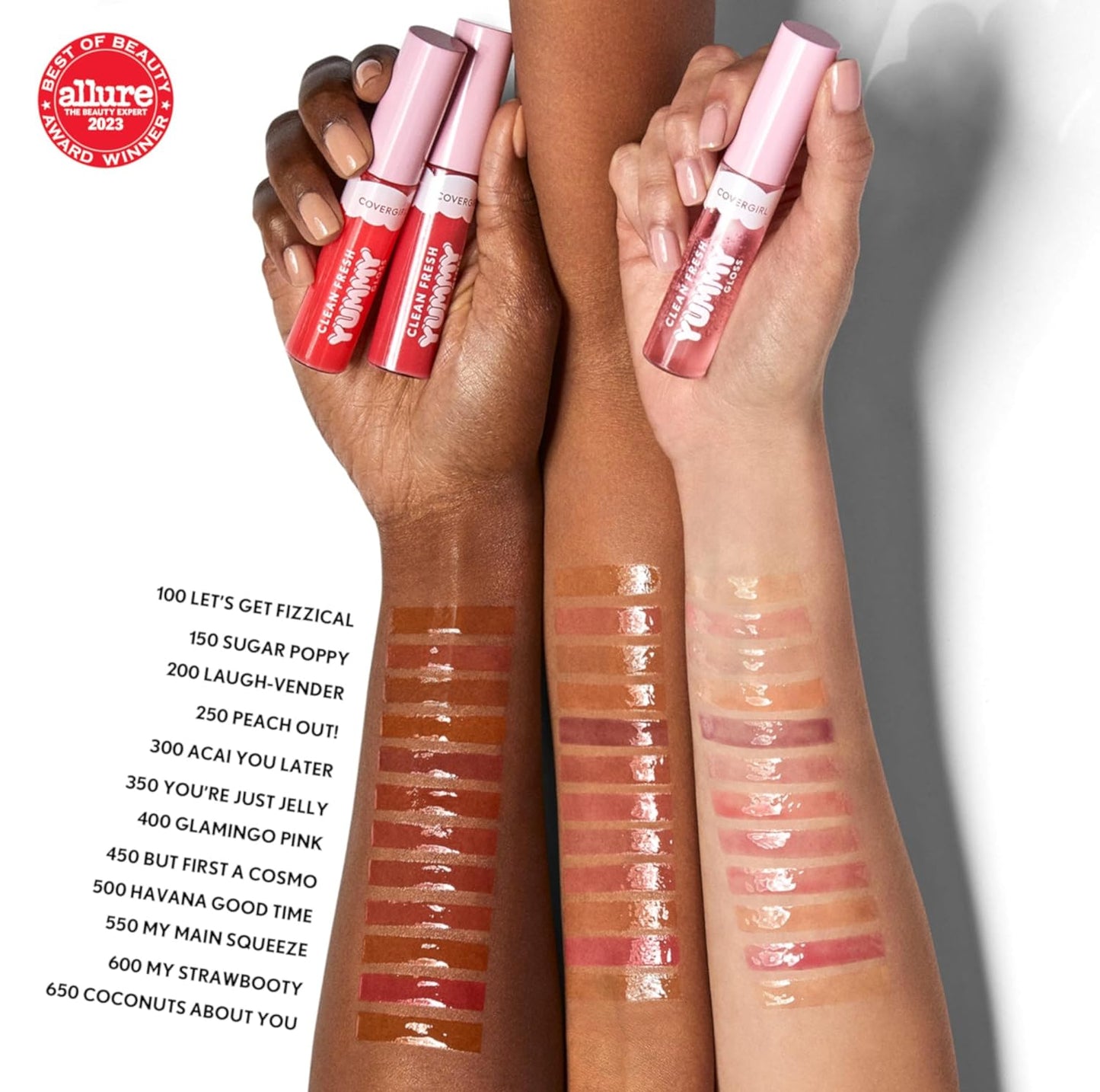 COVERGIRL Clean Fresh Yummy Gloss – Lip Gloss, Sheer, Natural Scents, Vegan Formula - Coconuts about You