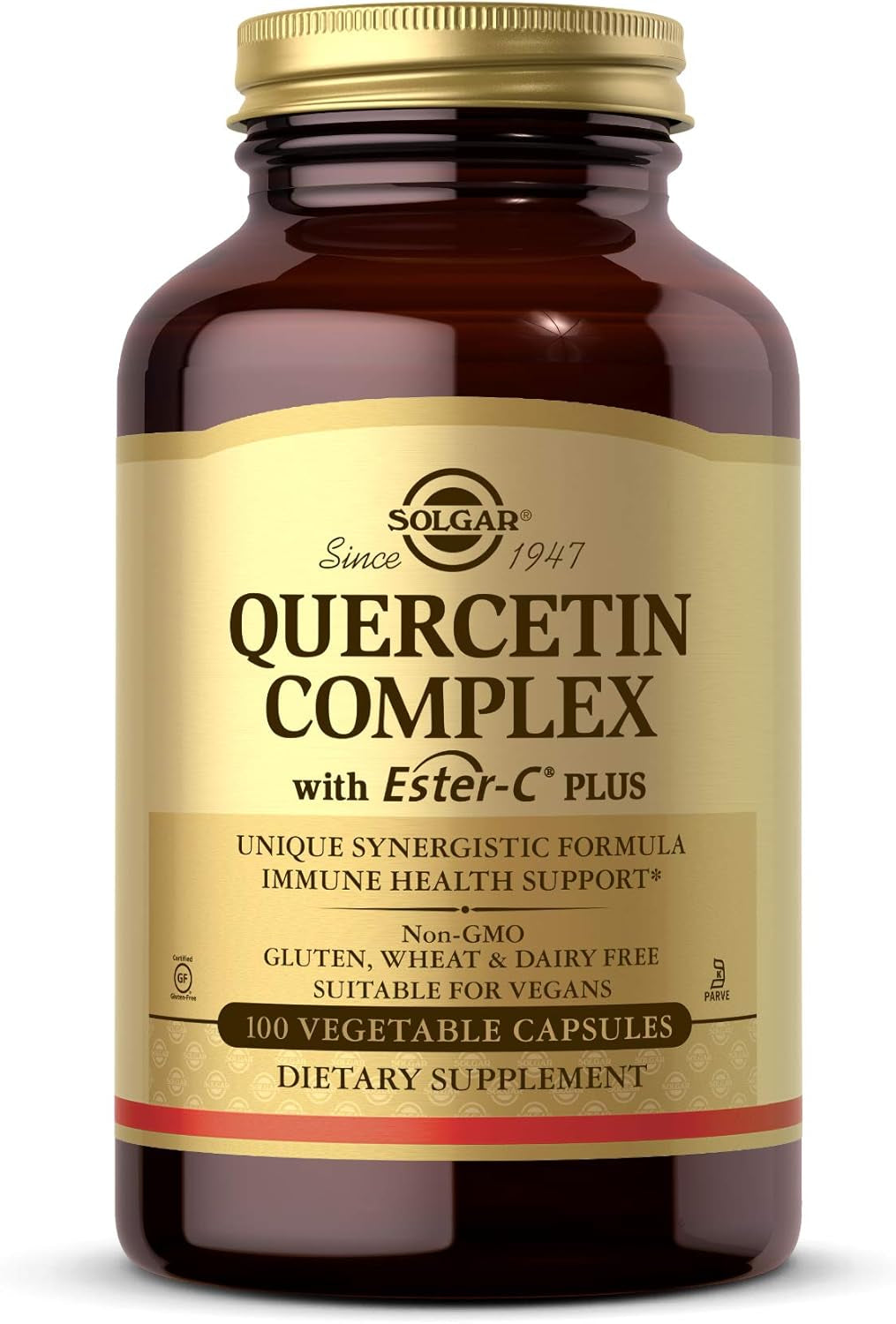 Solgar Quercetin Complex with Ester-C Plus, Unique Synergistic Formulat Immune Health Support, 100 Vegetable Capsules