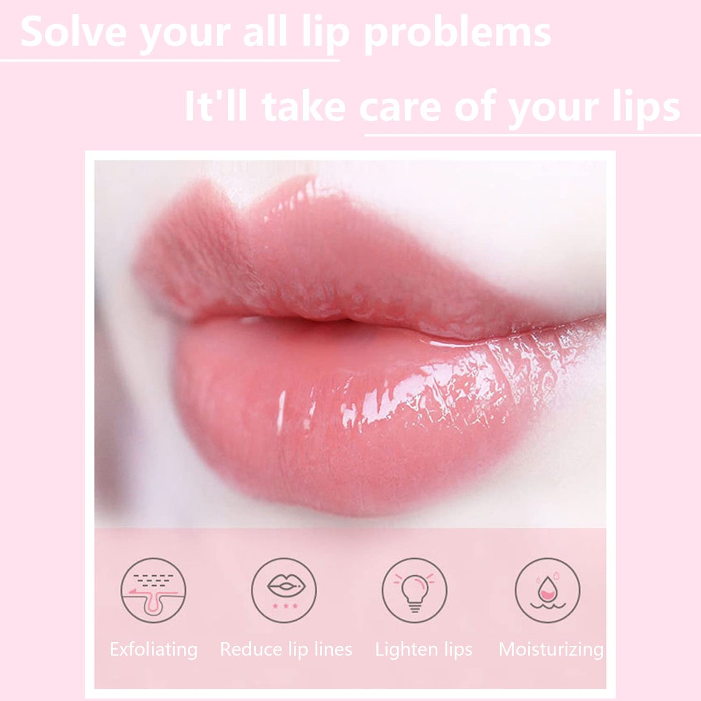 2 PCS Bee Lip Balm Honey Pot, Honey & Strawberry Lip Sleeping Mask Overnight, Hydrating Prevention Dry and Cracked Lip Scrubs Exfoliator Lip Care, Moisturizing Lip Mask Reduces Lip Lines