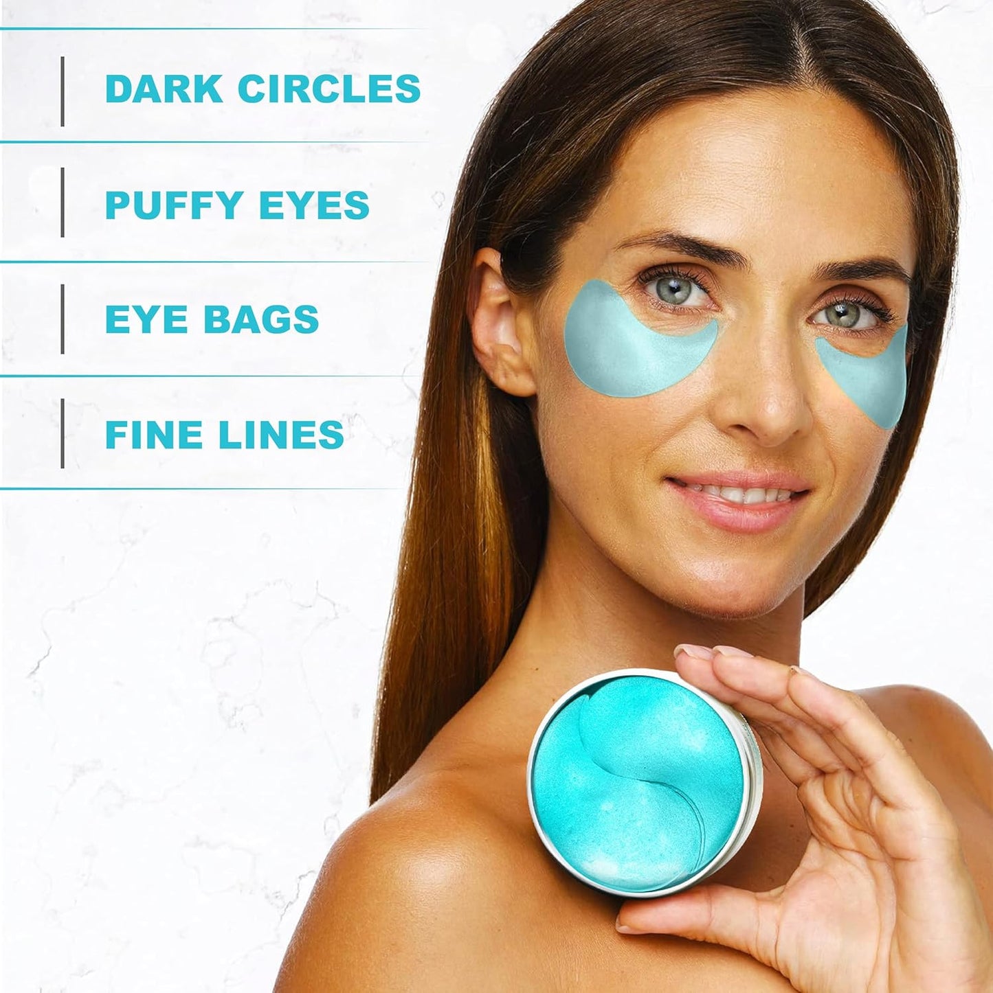 Under Eye Patches for Puffy Eyes and Dark Circles - Retinol Collagen under Eye Masks - Reduce Wrinkles & Bags - Skin Treatment Pads - anti Aging Moisturizer Mask for Women Gift - 60 Eye Gel Pads