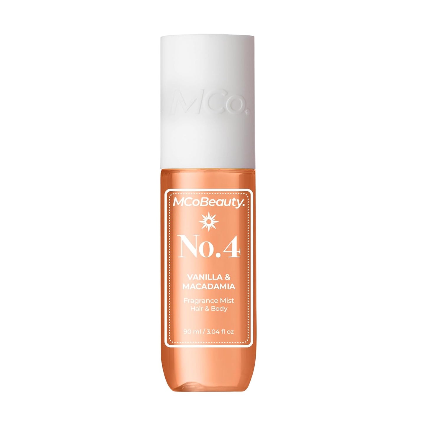 Mcobeauty Fragrance Mist No. 2, Lightly Warm Scent with Sandalwood & Caramel for Day or Night, Vegan, Cruelty Free