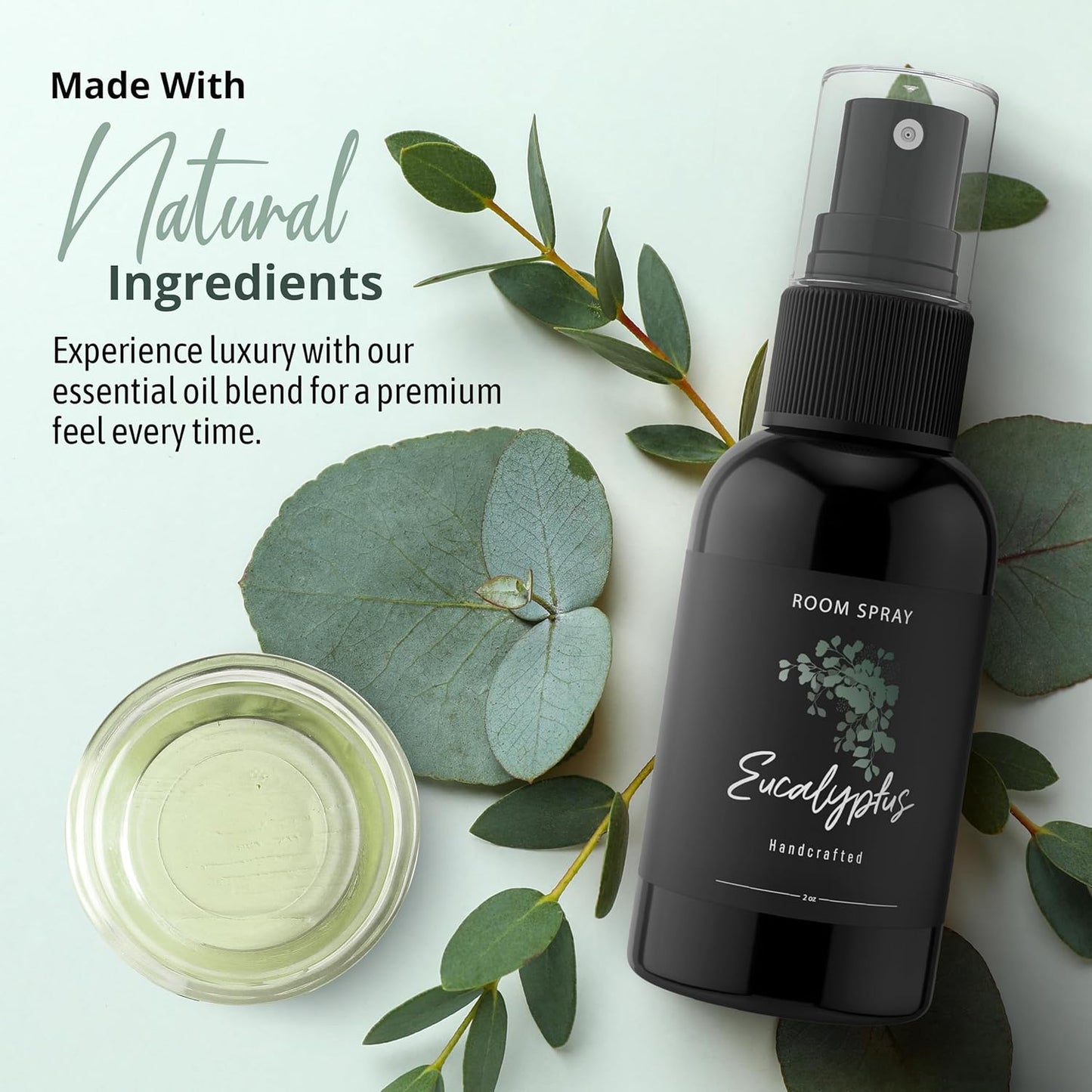 General Room Spray, Long Lasting Fragrance, Spa Fragrance Experience (Eucalyptus, 3 Pack)
