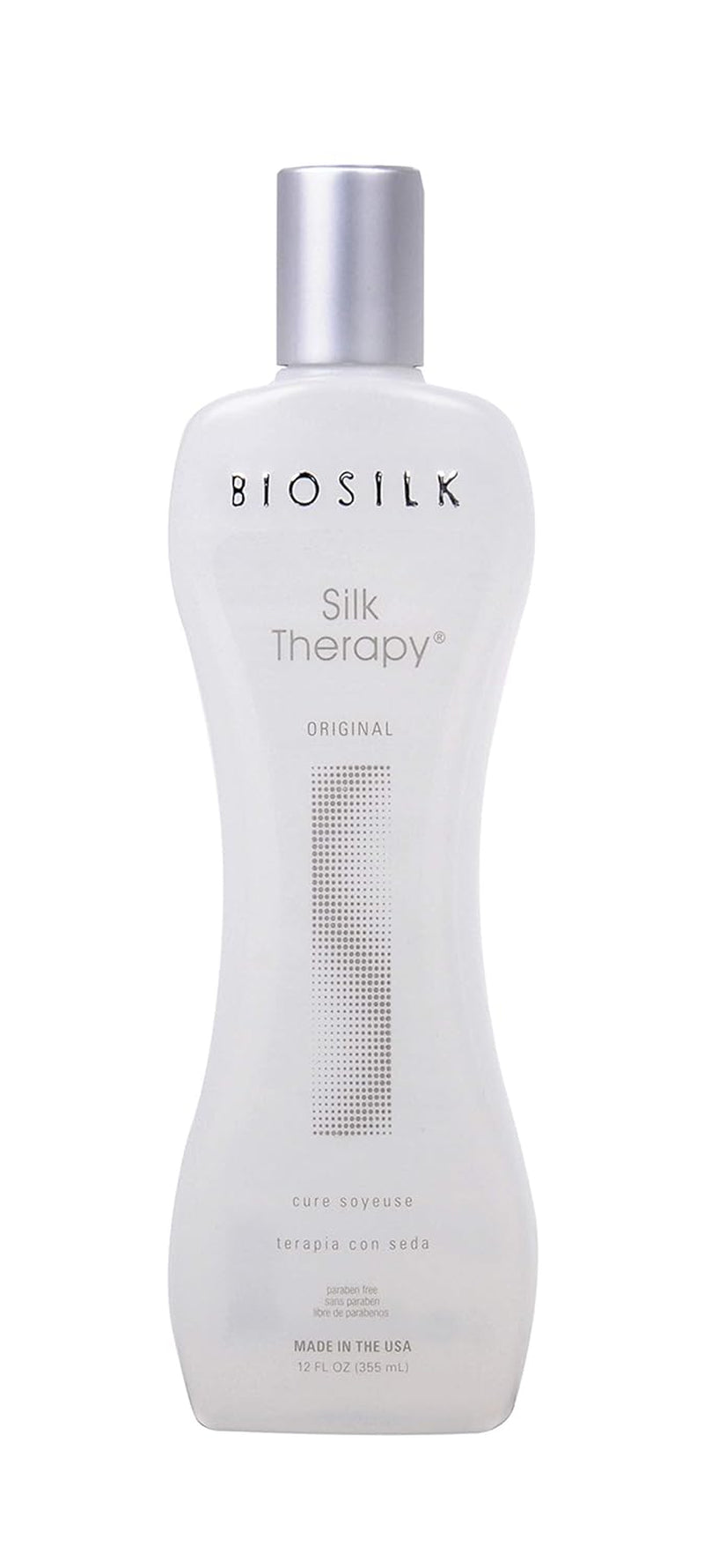 Biosilk Silk Therapy Original, Reconstructing Treatment for Adding Shine & Helping Prevent Split Ends, Sulfate, Paraben, & Cruelty-Free, 5.64 Oz