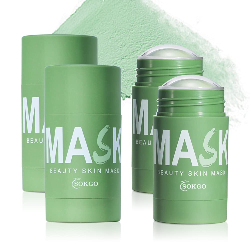 Green Tea Purifying Clay Clean Face Mask, Cleansing Mask Mud Mask for Men and Women, Moisturizing Oil Control Shrink Remove Blackheads, Shrink Pores, Improve Skin Tone (1, Green, 1PCS)
