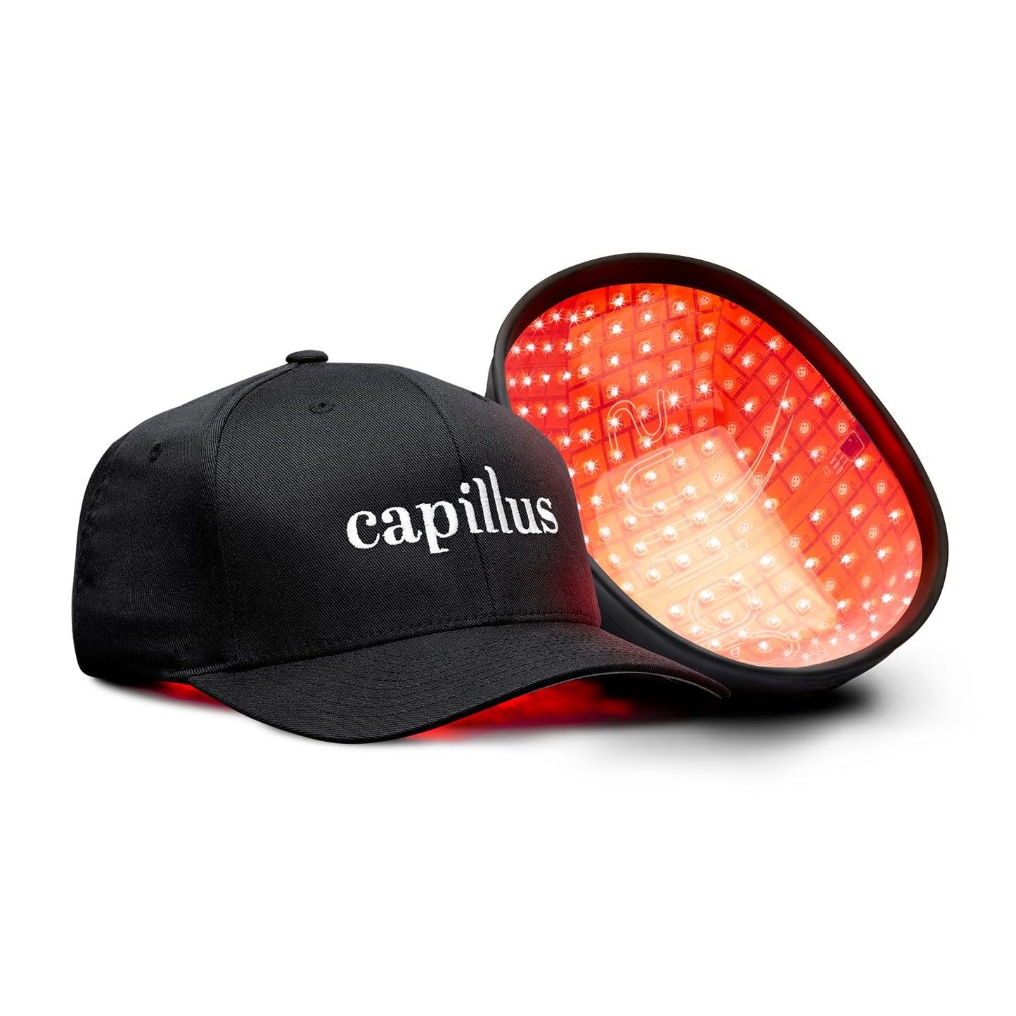 Capillus plus S1 Mobile Laser Therapy Cap for Hair Regrowth, with 214 Red Light Lasers for Laser Hair Growth, Red Light Hair Growth Hat