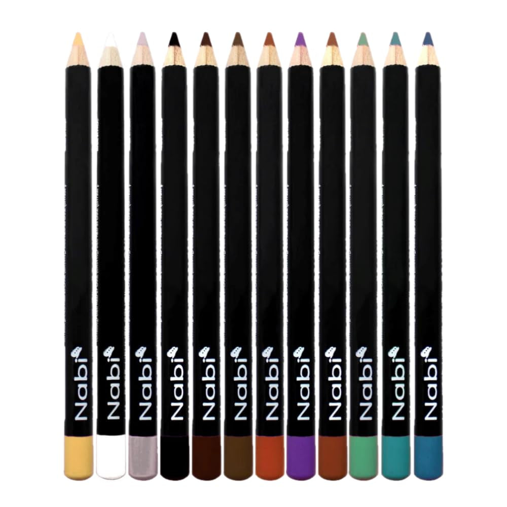 12 Colors Eyeliner Pencil Set, High Pigmented Eye Makeup Soft Pencils, Long Wearing, Deep and Rich in Color, Smooth Ultra Fine