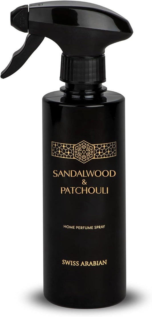Swiss Arabian Sandalwood and Patchouli Air Freshener - Luxury Products from Dubai - Home Fragrance Room Spray - Your Home'S Signature Aroma - 10.14 Oz