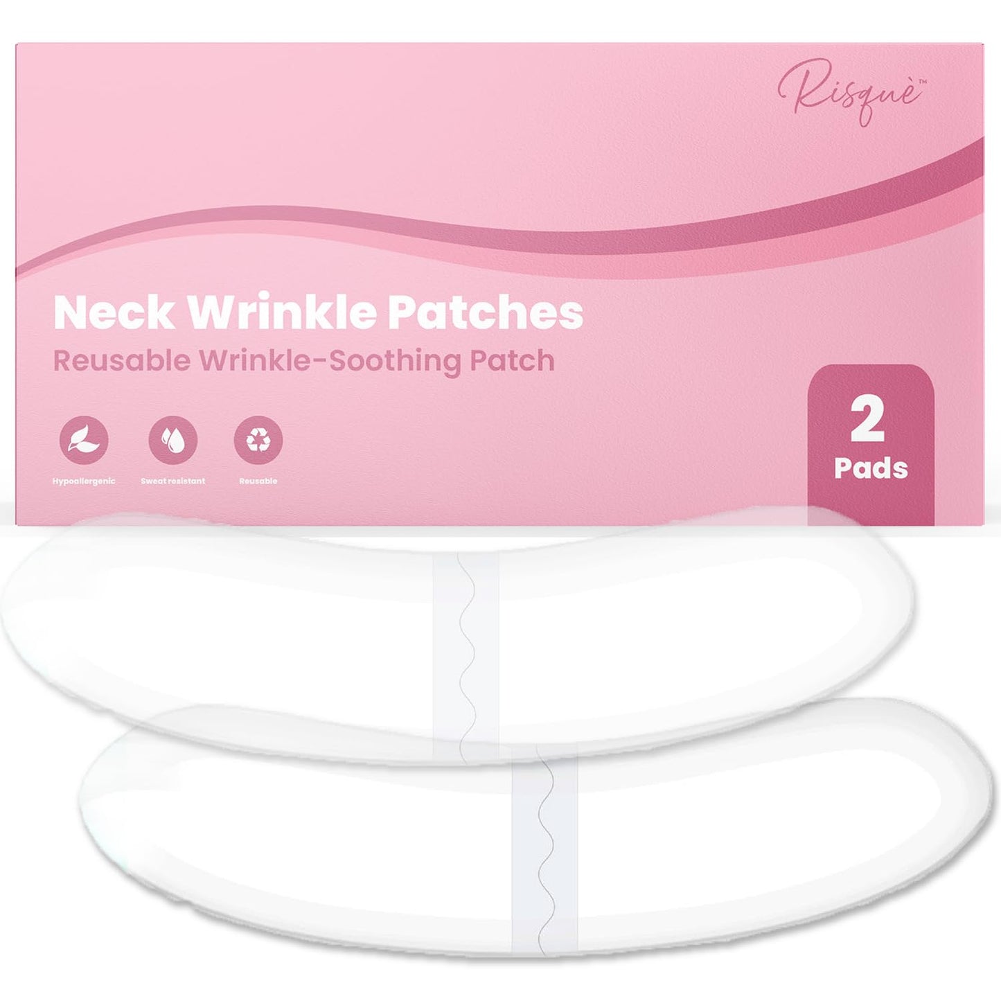 Forehead Wrinkle Patches - Reusable Silicone Patches for Smoothing Forehead Wrinkles & Fine Lines, Hypoallergenic, Overnight Results