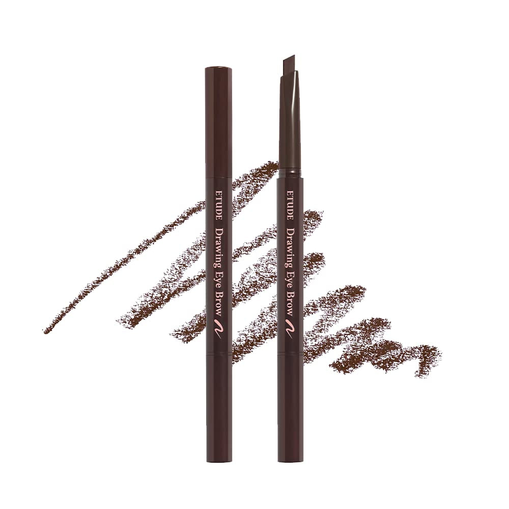 ETUDE Drawing Eye Brow #2 Grey Brown | Long Lasting Eyebrow Pencil for Soft Textured Natural Daily Look Eyebrow Makeup