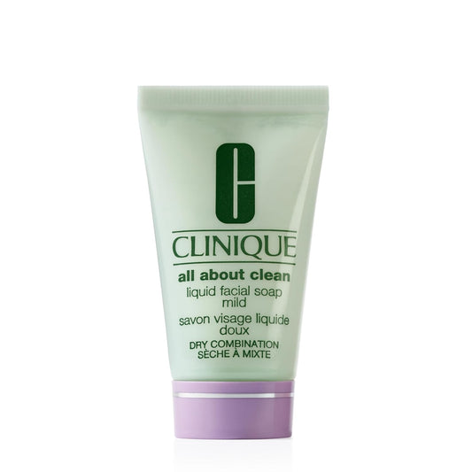 Clinique All about Clean Liquid Gentle Facial Cleanser Soap for Dry Combination Skin Types, Mild