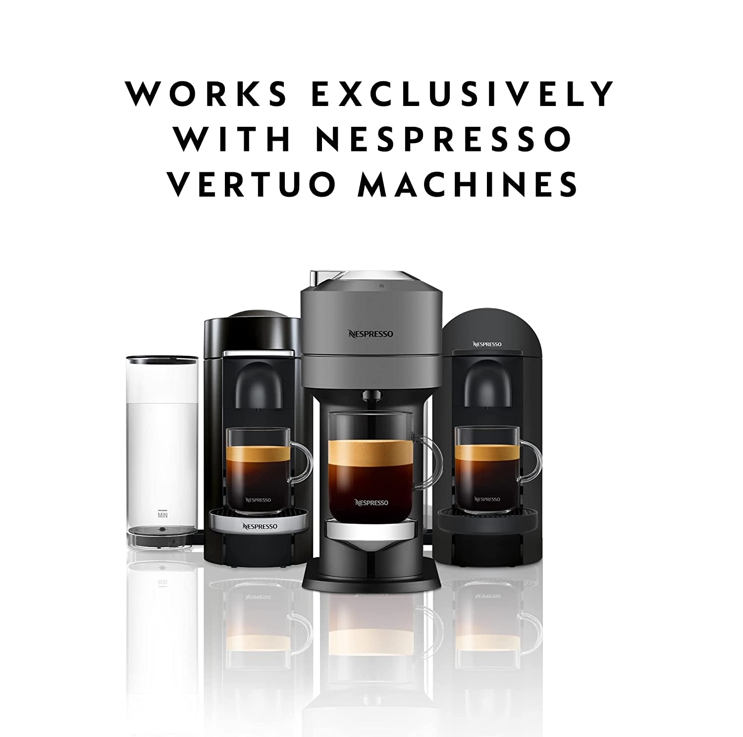 Nespresso Capsules Vertuo, Double Espresso Chiaro, Medium Roast Espresso Coffee, 30-Count Coffee Pods, Brews 2.7Oz.