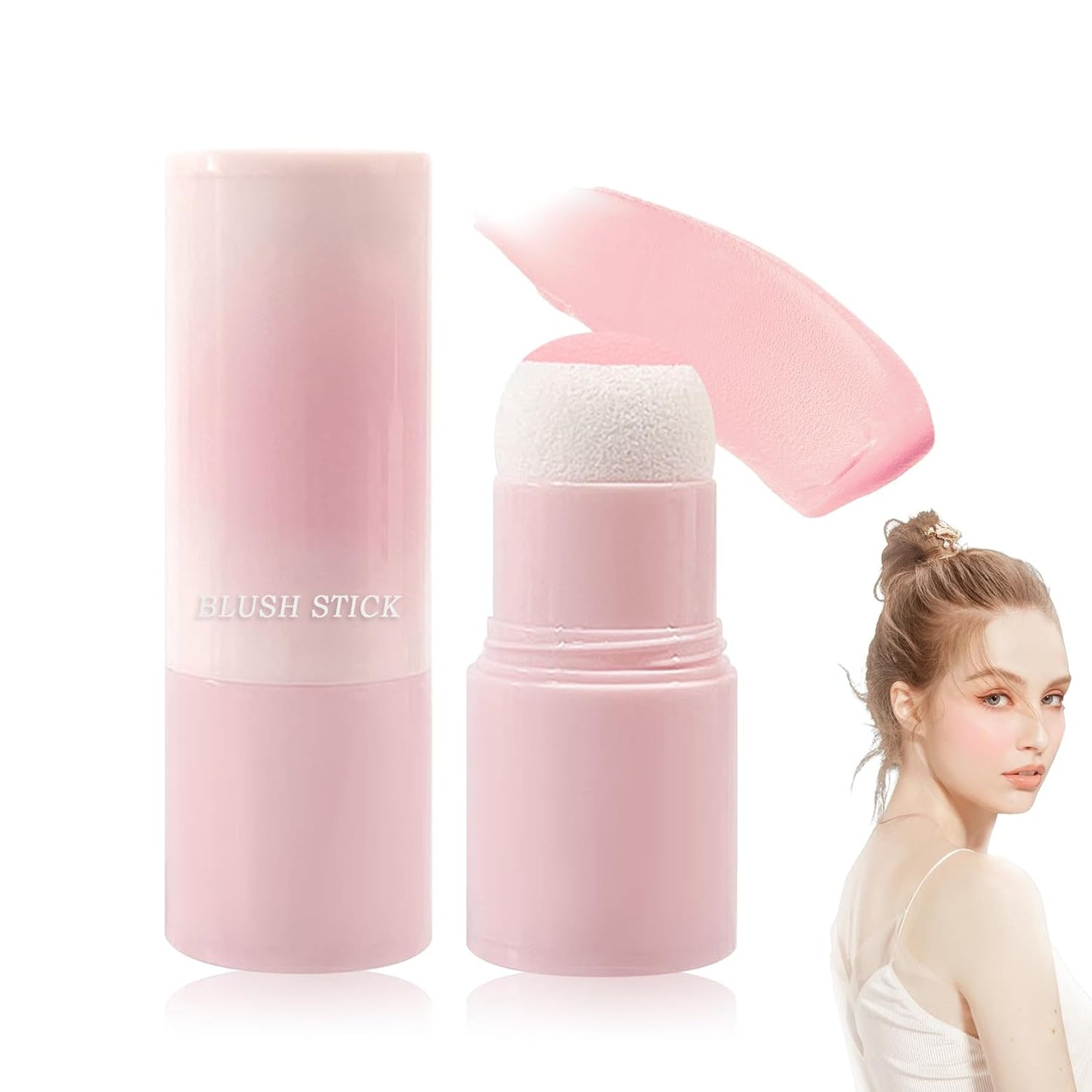 4 Colors Blush Palette for Cheeks,Face Matte Contour Blush Makeup Palette,Buildable Shimmer Facial Cheek Blusher Shades,Blendable Cosmetic Makeup Blush with Blush Brush 01