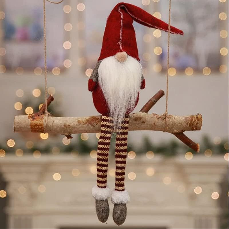 3Pcs New Christmas Decoration Long Legs Rudolph Doll Christmas Children Gift Hotel Mall Window Decoration