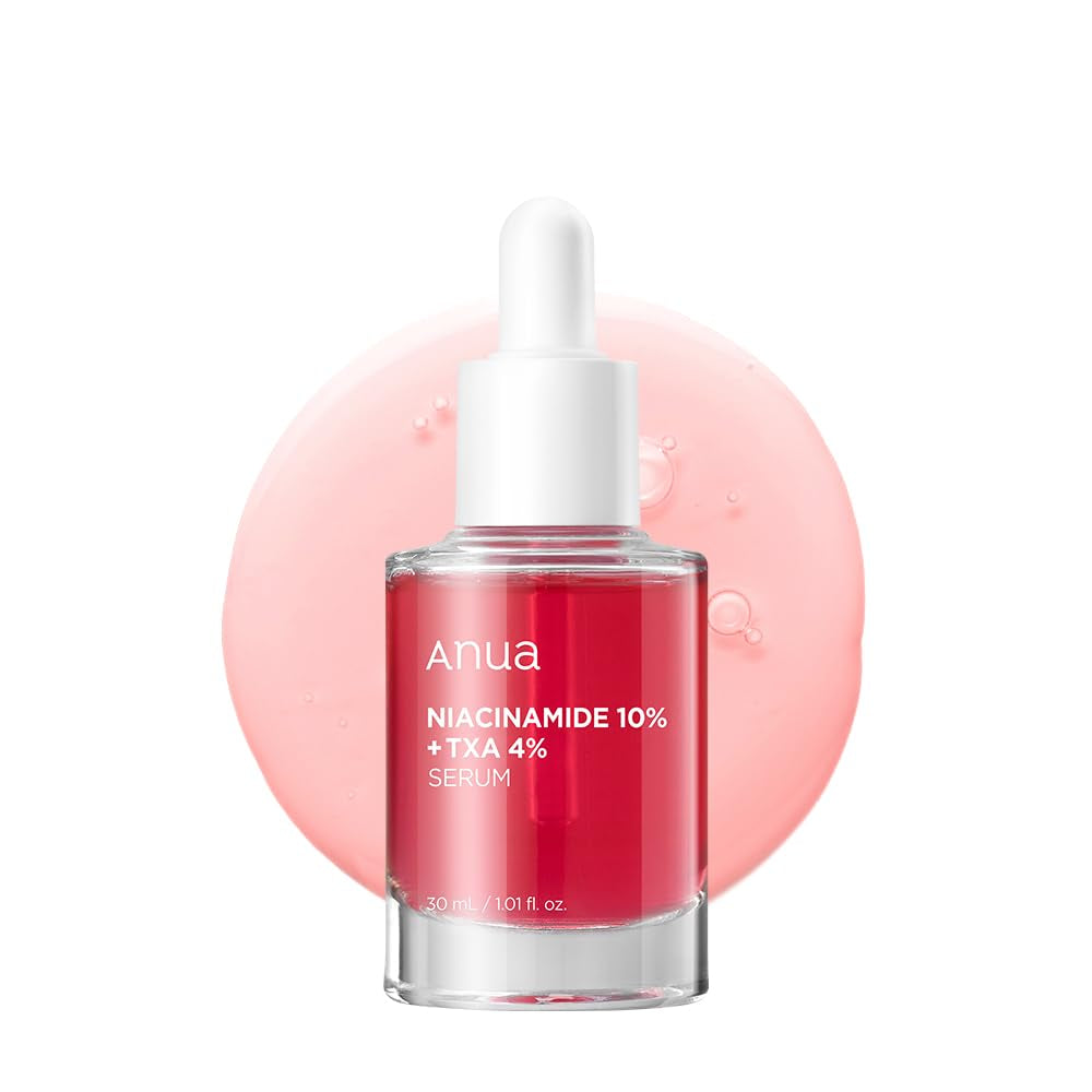 Anua 10% Niacinamide+ 4% Tranexamic Acid Serum, Ceramide, Hyaluronic Acid, Vitamin B12 Natural Color, for Sensitive Skin, Korean Glass Skin, Fragrance-Free (30Ml /1.01 Fl.Oz.)