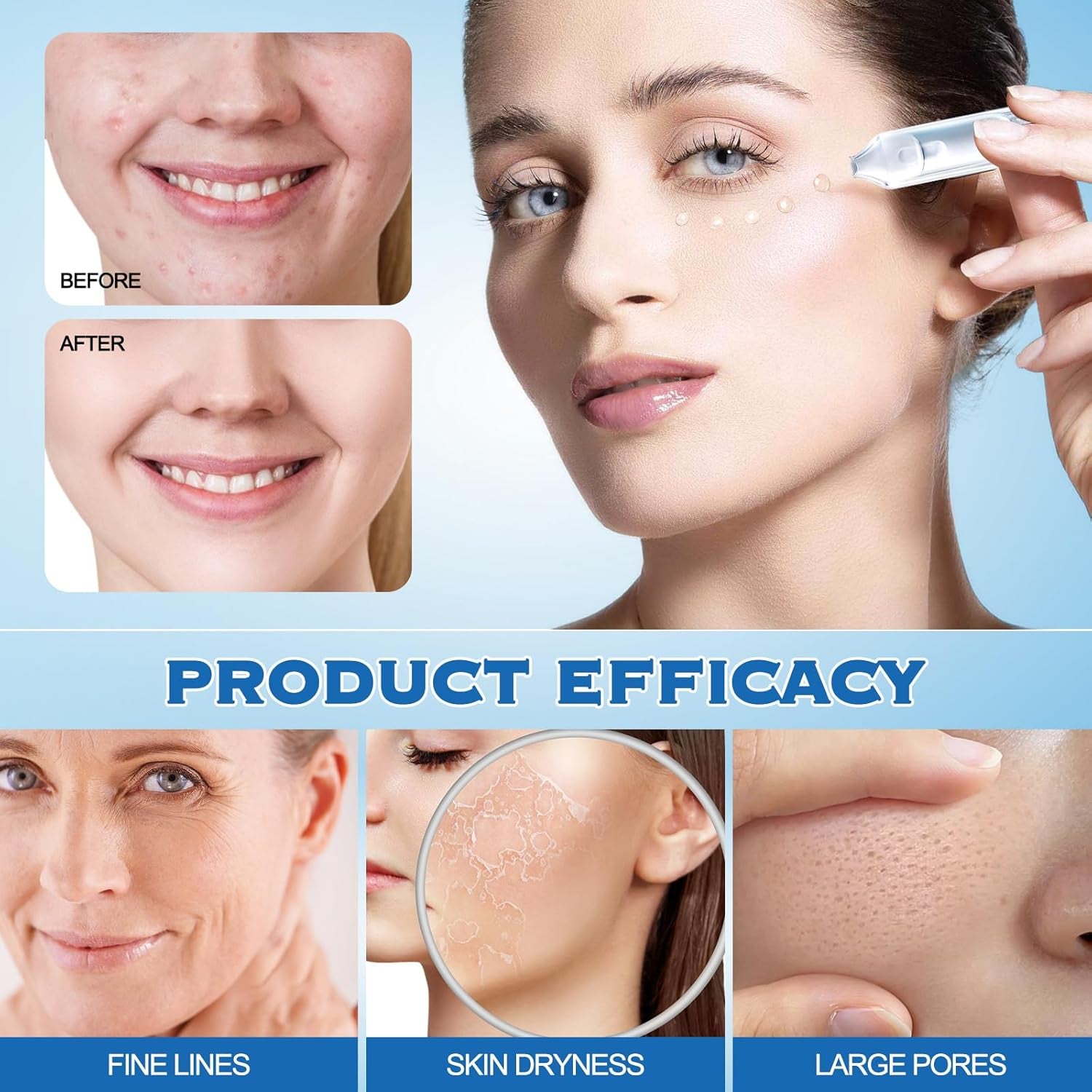 30Pcs 3% Hyaluronic Acid Serum Ultra-Hydrating Vials, Hyaluronic Acid Tubes 3%, 3% Hyaluronic Acid Serum for Face, Glass Skin Ultra-Hydrating Serum, Ultra Hydrating Serum (1Box)