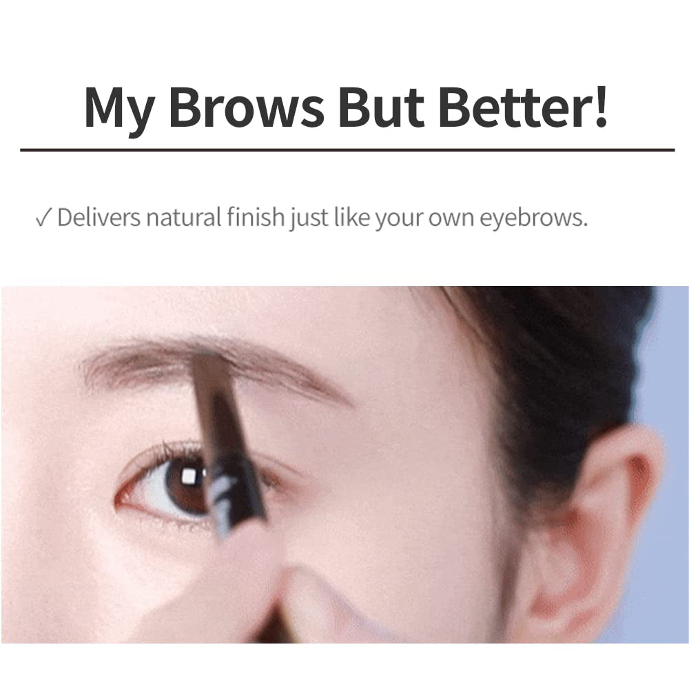 ETUDE Drawing Eye Brow #2 Grey Brown | Long Lasting Eyebrow Pencil for Soft Textured Natural Daily Look Eyebrow Makeup