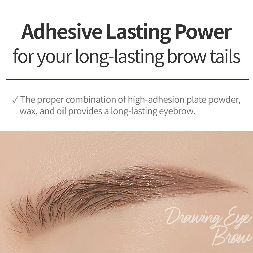 ETUDE Drawing Eye Brow #2 Grey Brown | Long Lasting Eyebrow Pencil for Soft Textured Natural Daily Look Eyebrow Makeup