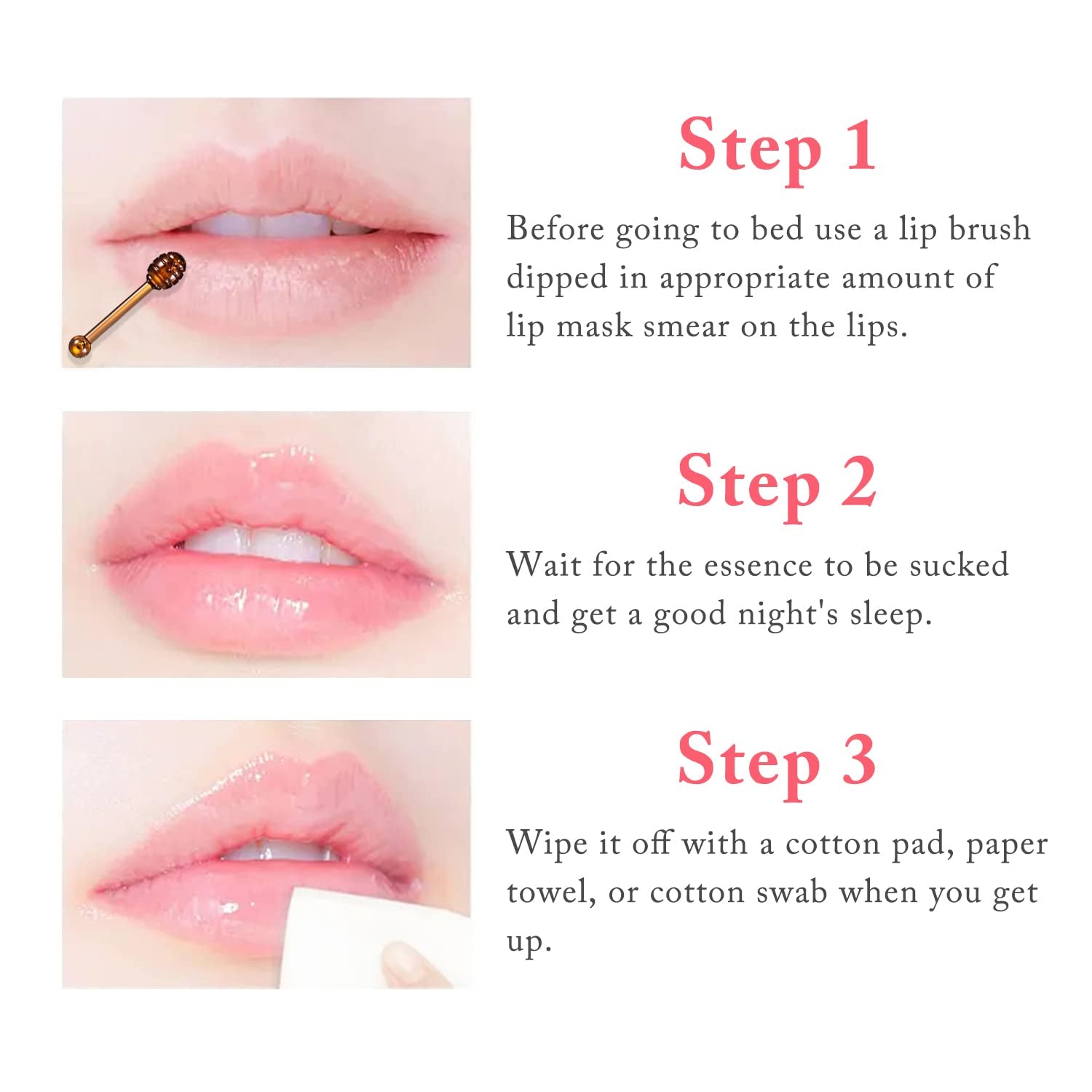 2 PCS Bee Lip Balm Honey Pot, Honey & Strawberry Lip Sleeping Mask Overnight, Hydrating Prevention Dry and Cracked Lip Scrubs Exfoliator Lip Care, Moisturizing Lip Mask Reduces Lip Lines