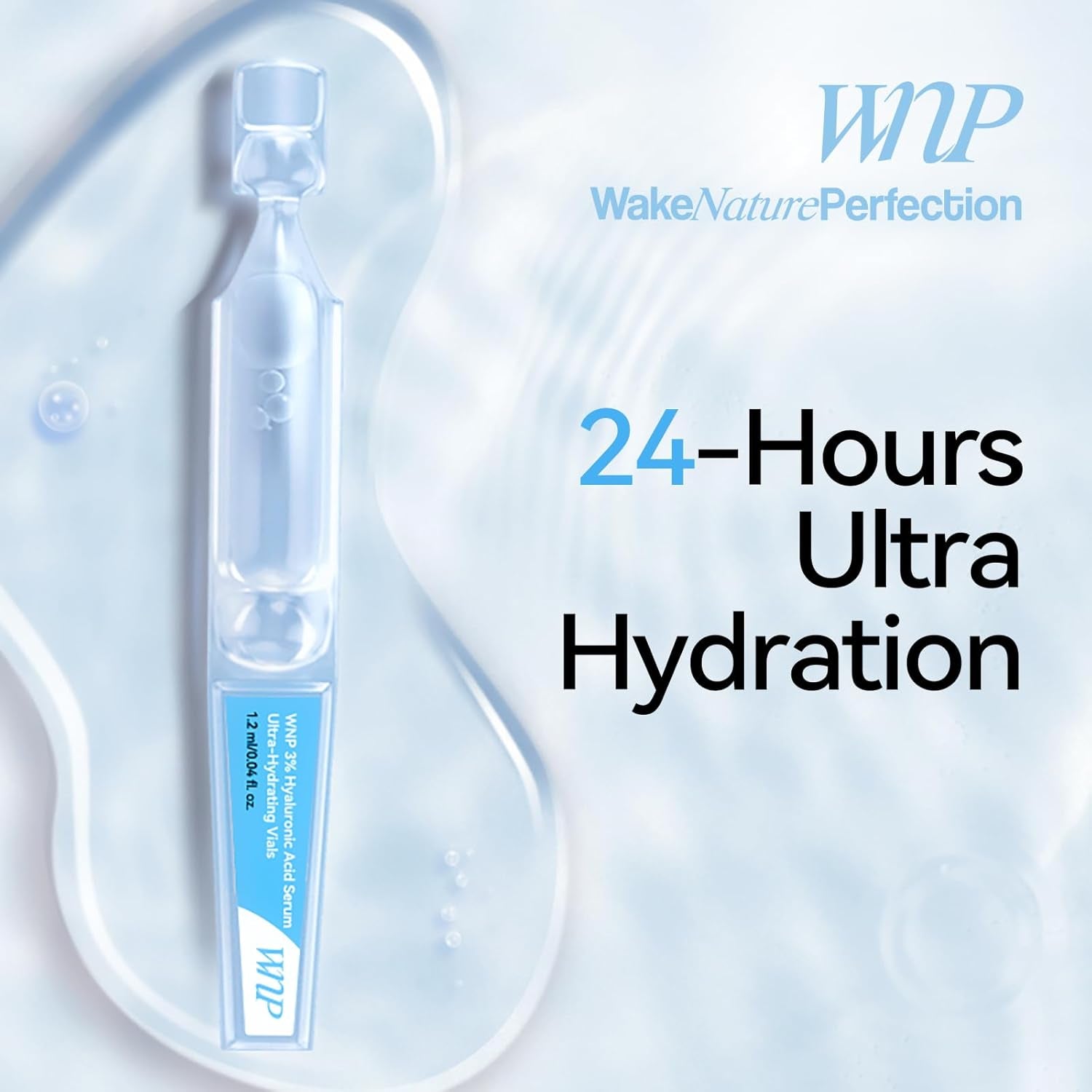 Ultra-Hydrating Serum 3% Hyaluronic Acid Skin Repair|Pre-Makeup Skincare|Anti-Aging Serum for Face Single-Use Vials Skincare|Hyaluronic Acid Tubes for Sensitive Skin|4D Hyaluronic Acid(1.2 Ml)*30