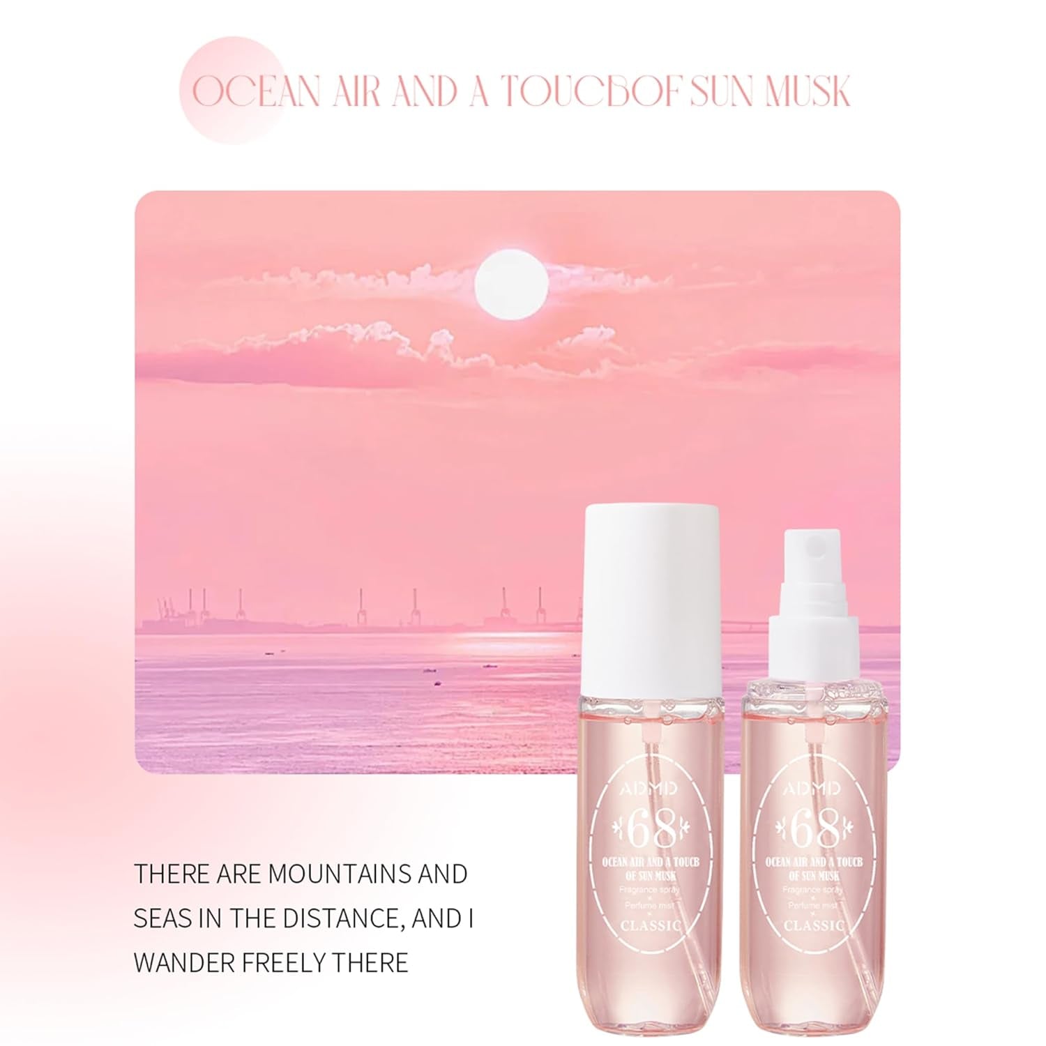 Body Spray for Women, Hair & Body Fragrance Mist, Long Lasting Perfume Spray, Travel Size Womens Fragrance Body Spray, Various Scents