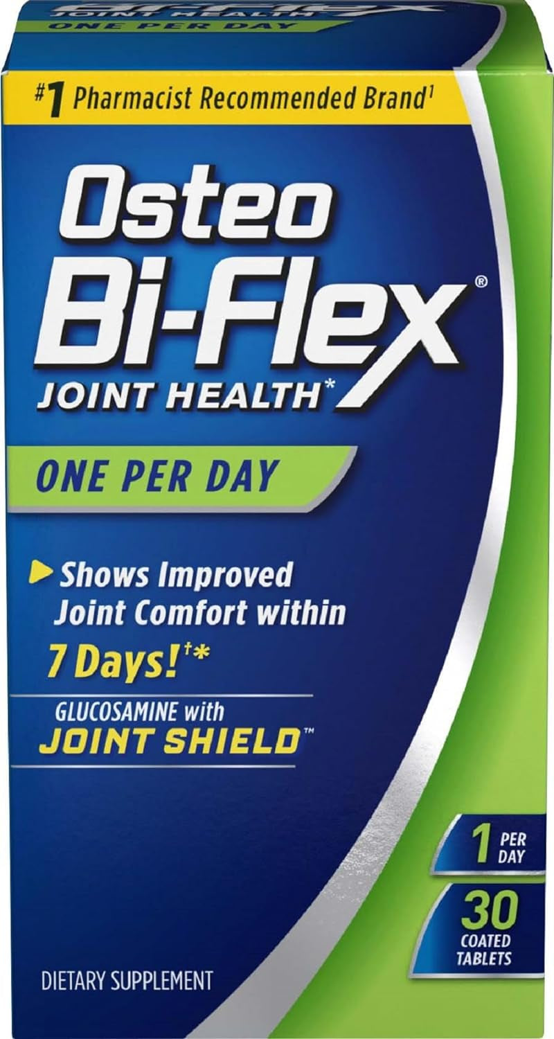 Osteo Bi-Flex One per Day, Glucosamine Joint Health Supplement with Vitamin D, Coated Tablets, 60 Count
