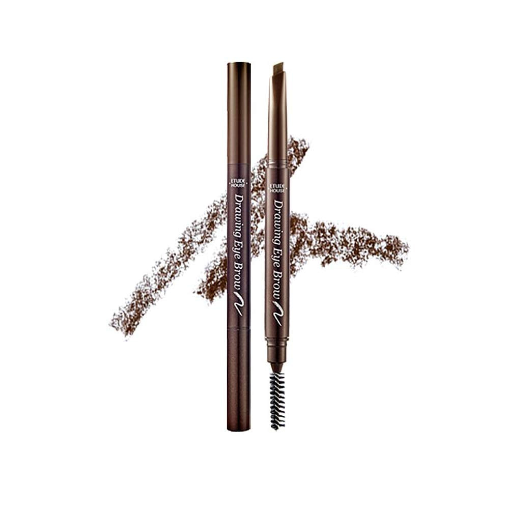 ETUDE Drawing Eye Brow #2 Grey Brown | Long Lasting Eyebrow Pencil for Soft Textured Natural Daily Look Eyebrow Makeup