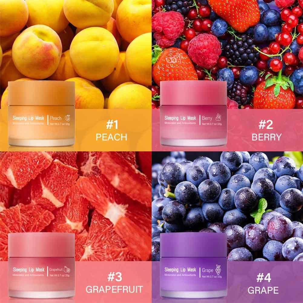 Sleeping Lip Mask, Nourish & Hydrate Lip Mask with Vitamin C, Antioxidants, Lip Balm, Lip Skin Care, Improve Lip Color, Reduce Lip Lines