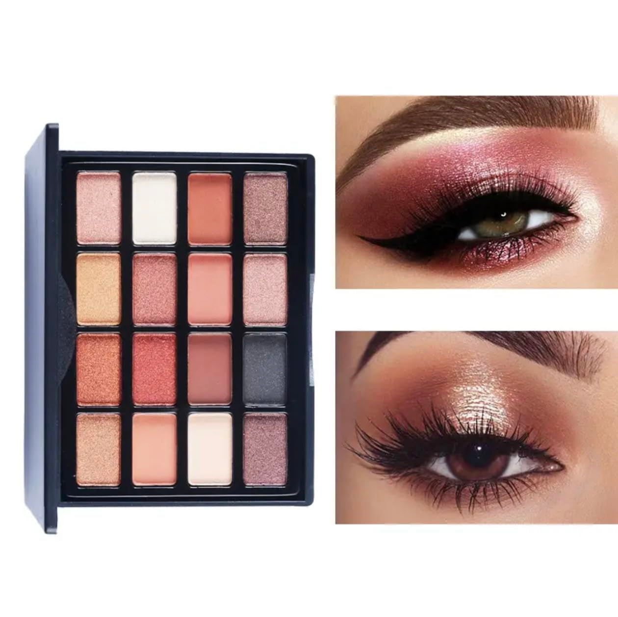 16 Colors Eye Shadow Pallette Mini Travel Size Cosmetic Matte Eyeshadow Cream Makeup Palette Shimmer Eyeshadow Eye Make-Up
