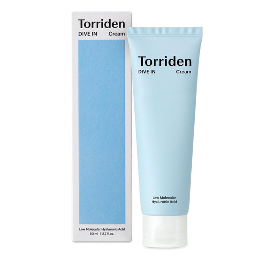 Torriden DIVE-IN Hyaluronic Acid Cream 2.71 Fl Oz | Facial Moisturizer for Sensitive, Oily Skin | Fragrance-Free, Alcohol-Free, Lightweight, No Colorants | Vegan, Clean, Cruelty-Free