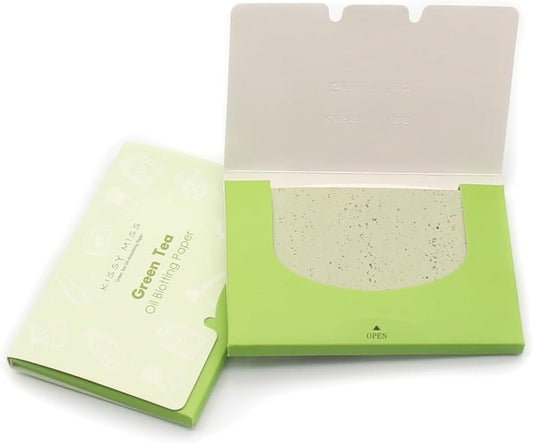 Green Tea Oil Blotting Sheets for Face,100 Counts in 1 Pack,Lift Away Excess Oil,Easy to Slip into Your Purse, Makeup Bag, or Even Your Pocket