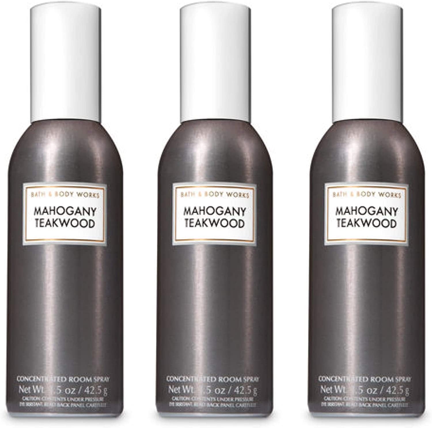 Bath & Body Works Mahogany Teakwood Room Spray - Lot of 3