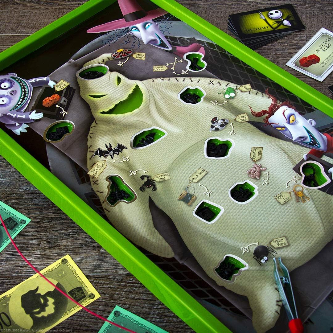 Operation: Disney the Nightmare before Christmas Board Game | Collectible Operation Game | Featuring Oogie Boogie & Nightmare before Christmas Artwork, 1+ Players