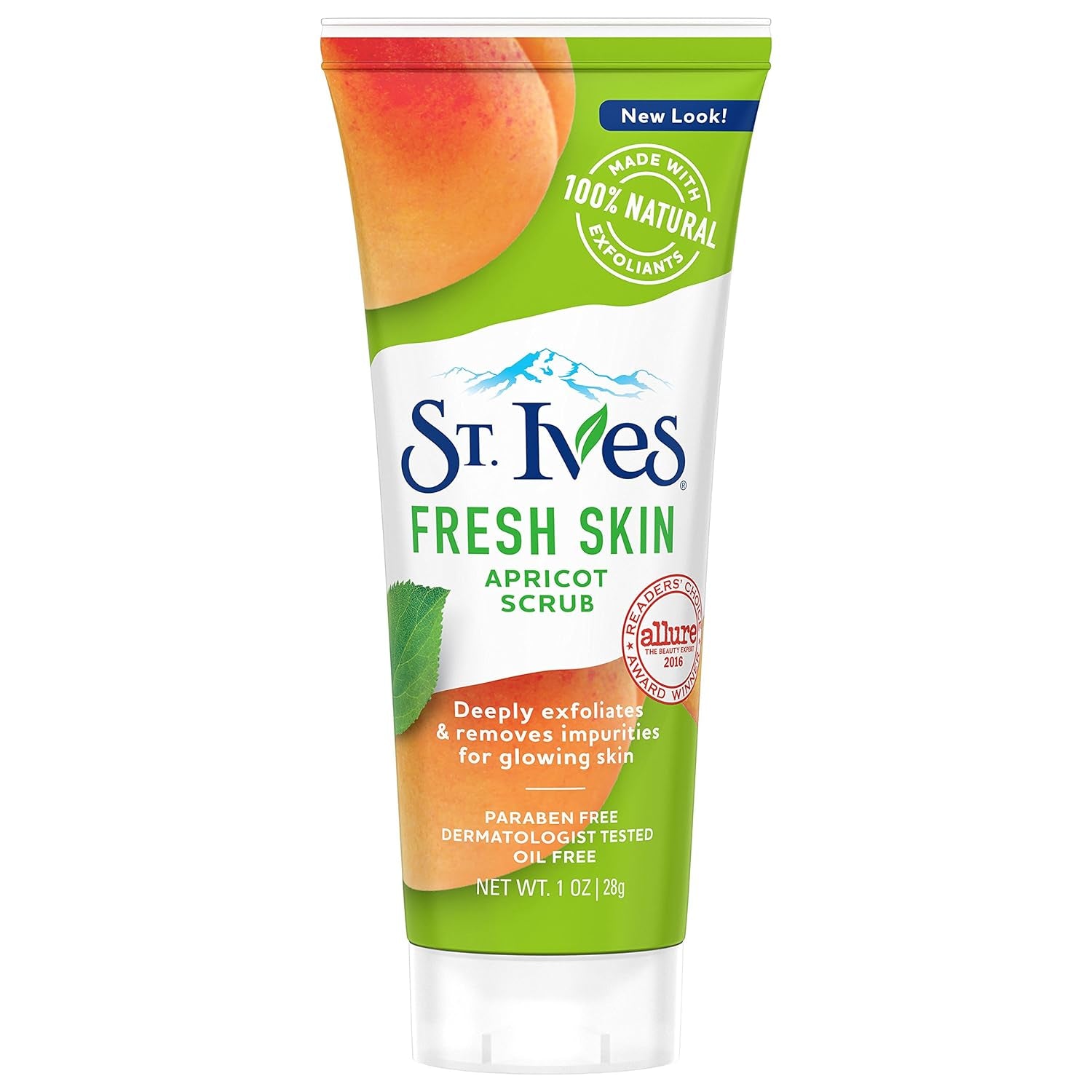 St. Ives Fresh Skin Apricot Face Scrub, Deep Exfoliator Skin Care for Clean, Glowing Skin, Oil-Free Facial Scrub Made with 100% Natural Exfoliants, 6 Oz
