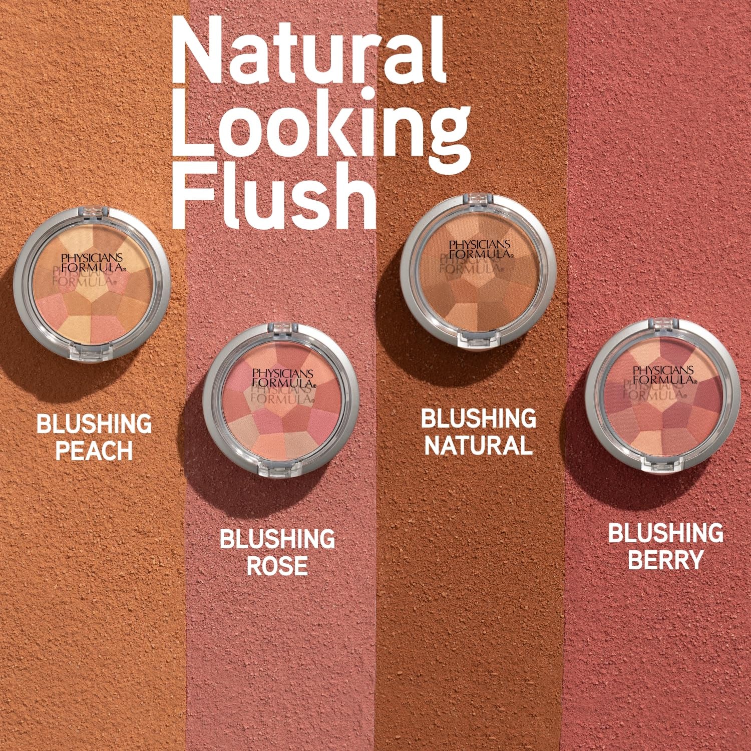 Physicians Formula Powder Palette Multi-Colored Blush Powder Blushing Rose, Dermatologist Tested
