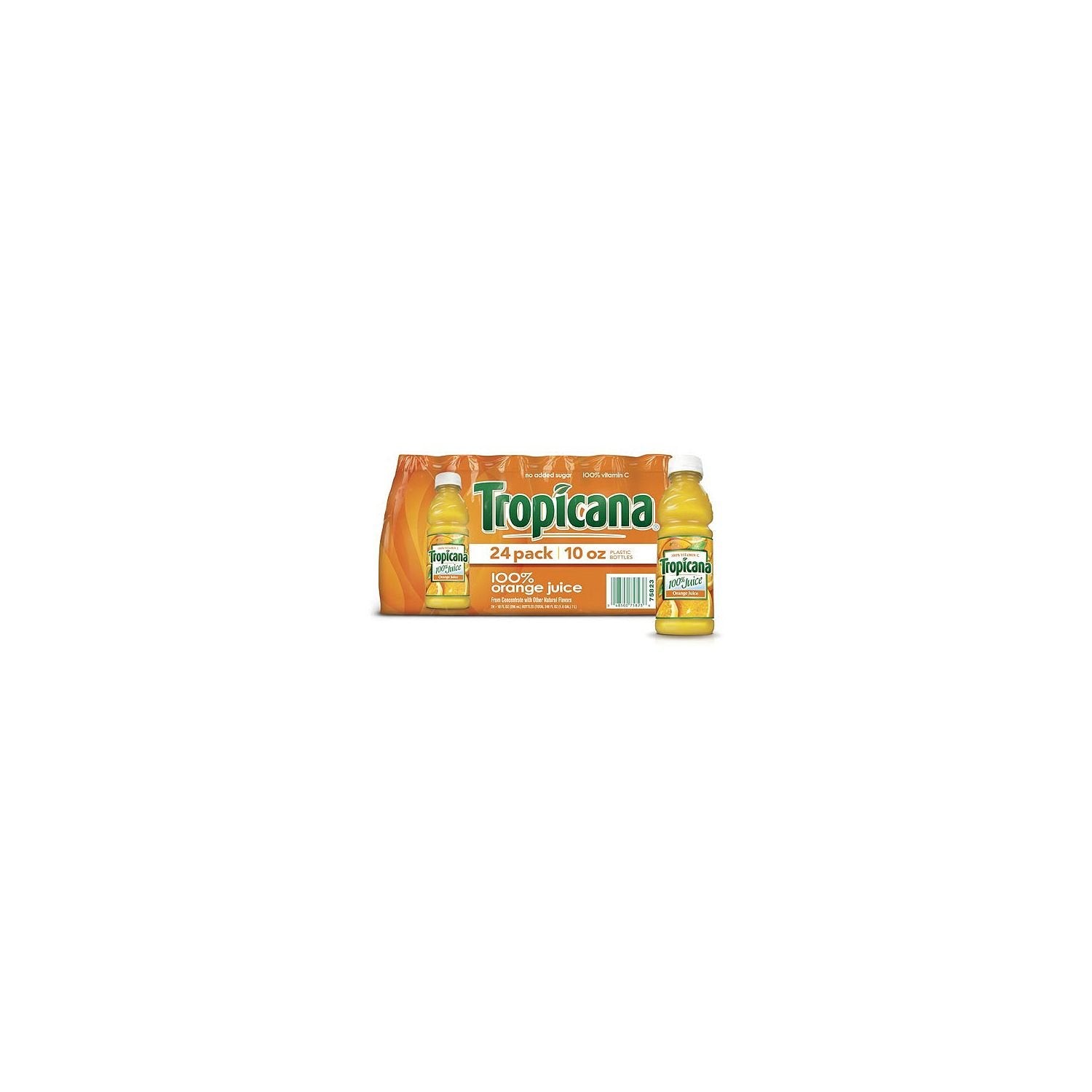 Tropicana 100% Juice, Orange Strawberry, 10 Fl Oz Bottle (Pack of 24)