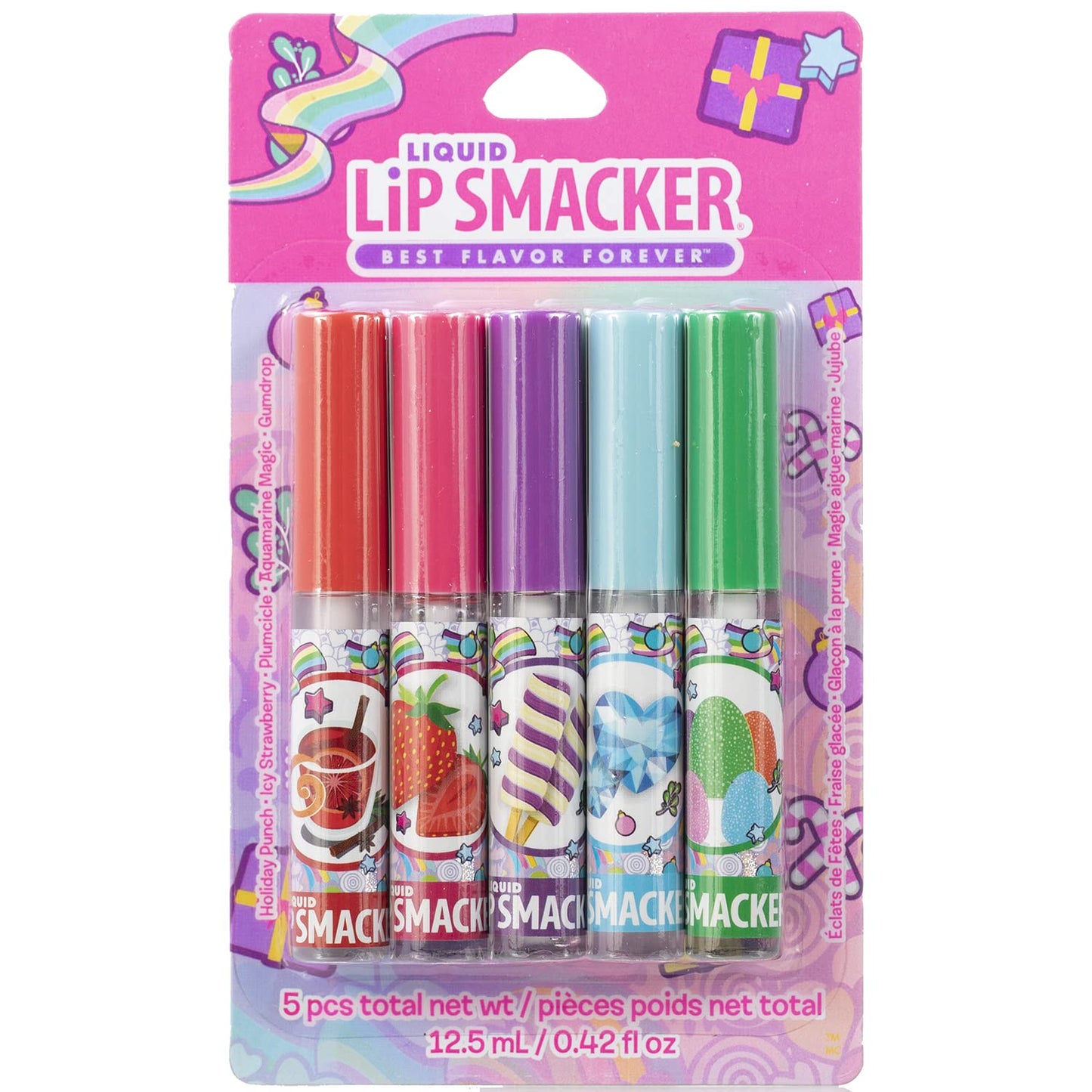 Lip Smacker Liquid Lip Gloss Friendship Pack, 5 Count