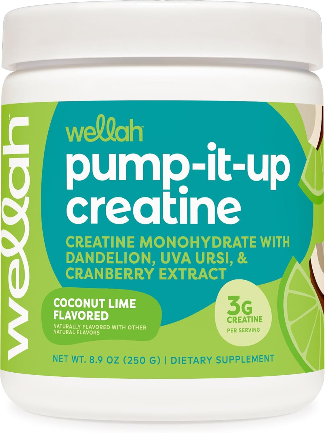 Pump-It-Up Creatine (50 Servings, Strawberry Lemonade) - Creatine Monohydrate with Dandelion, Uva Ursi, & Cranberry Extract