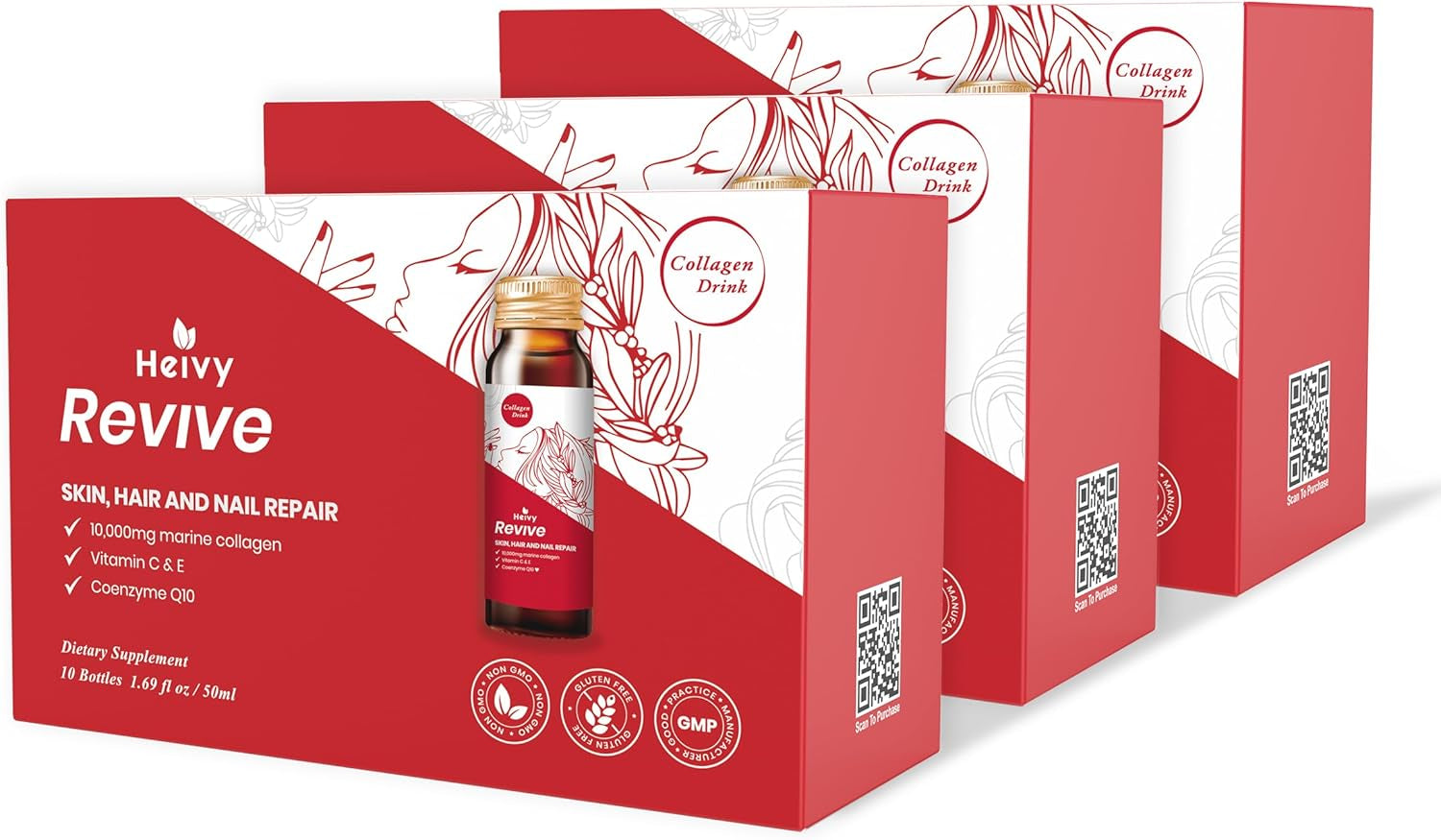 Liquid Collagen for Women, Collagen Peptides with Biotin, 4-In-1 for Radiant Skin, Healthy Hair, Strong Nails, Joint Support, Liquid Collagen Drops, Raspberry Flavor- 2 Fl Oz