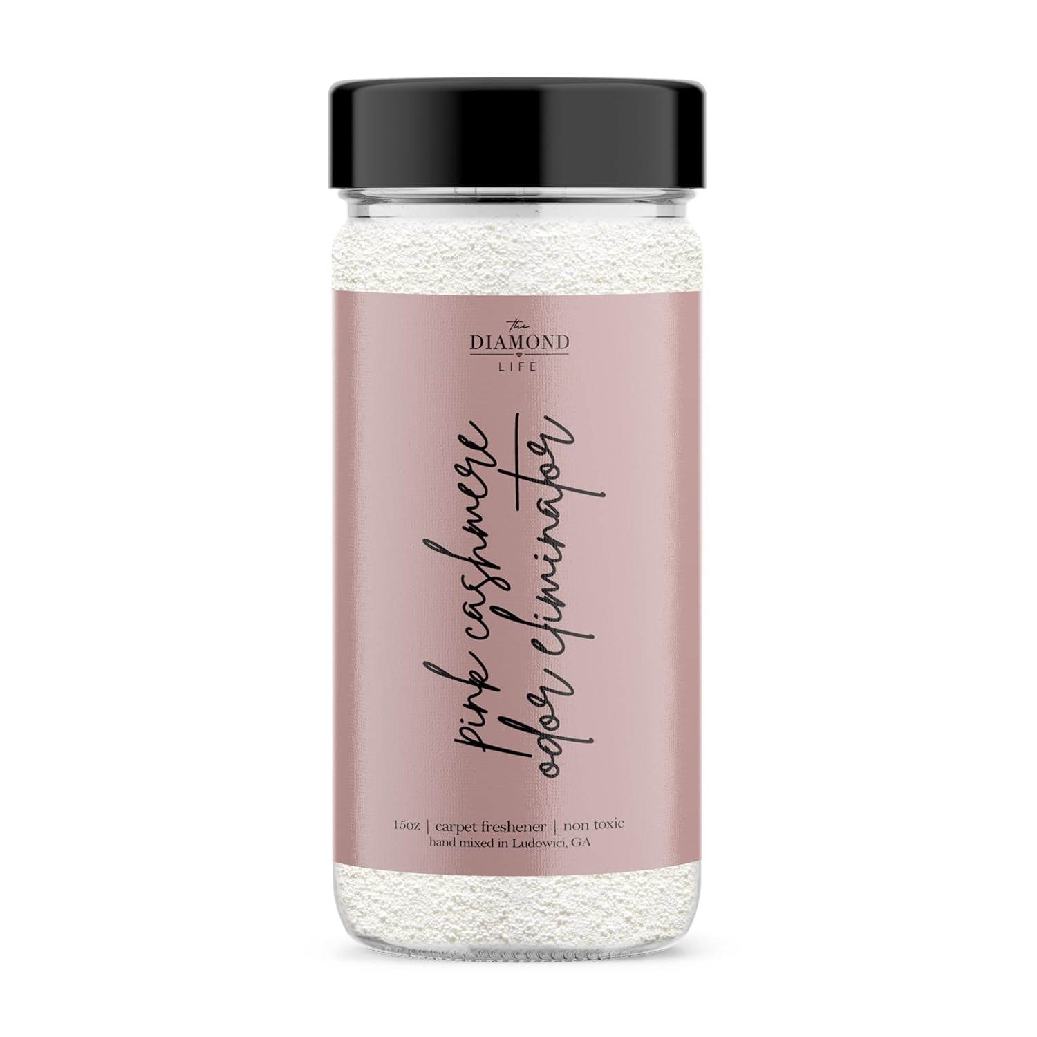 Home "Pink Cashmere" Apple, Warm Spices, & Vanilla Natural Carpet Powder, Mattress, & Upholstery Freshener, Odor Eliminator, Deodorizer for Homes with Kids & Pets