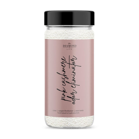 Home "Pink Cashmere" Apple, Warm Spices, & Vanilla Natural Carpet Powder, Mattress, & Upholstery Freshener, Odor Eliminator, Deodorizer for Homes with Kids & Pets