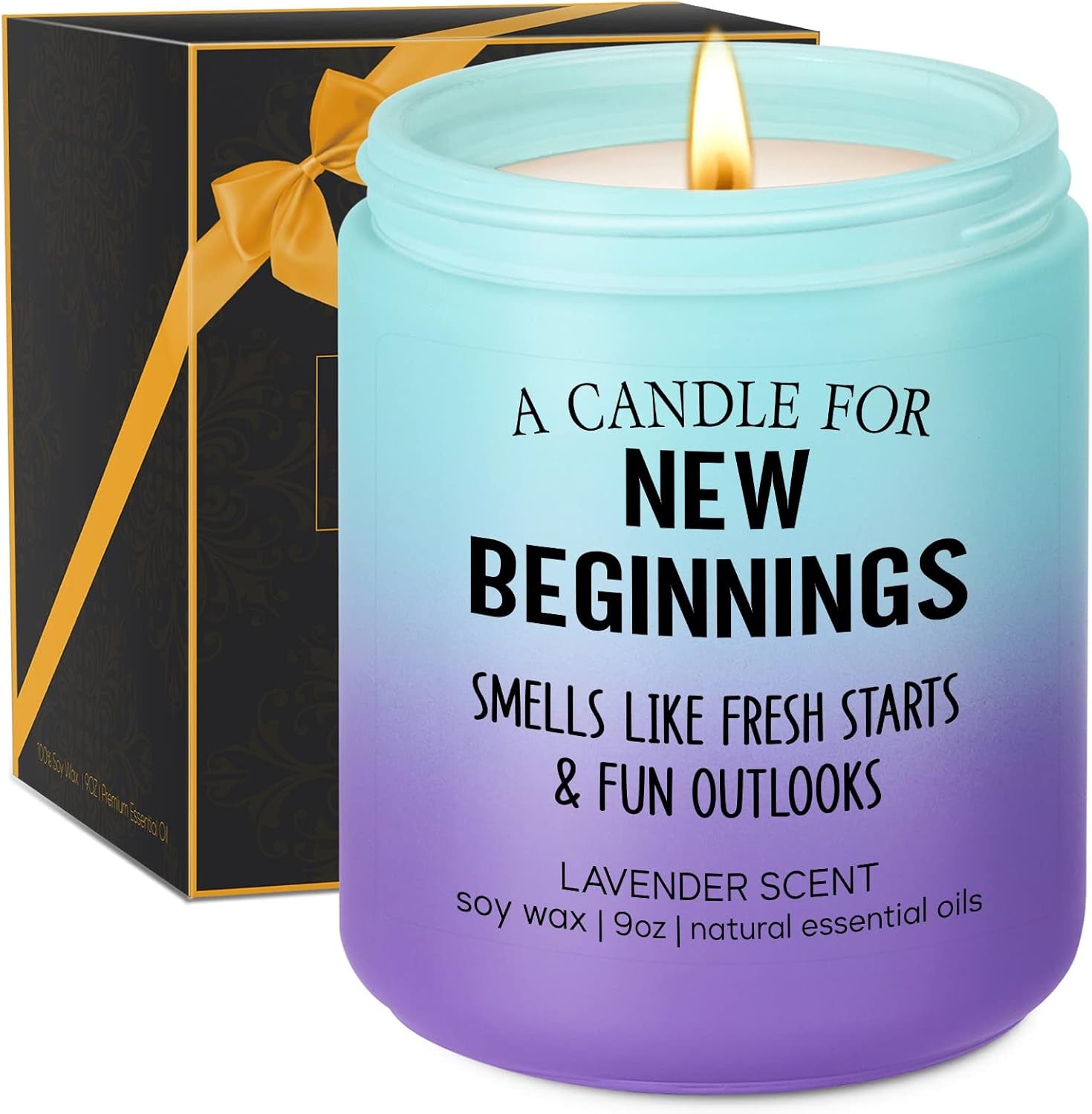 GSPY Candles, New Beginnings Gifts for Women, Men - New Job Gifts, Divorce Gifts, Breakup Gifts, New Year Gifts - Funny New Home, Congratulations, Going Away, Christmas, New Relationship Gifts