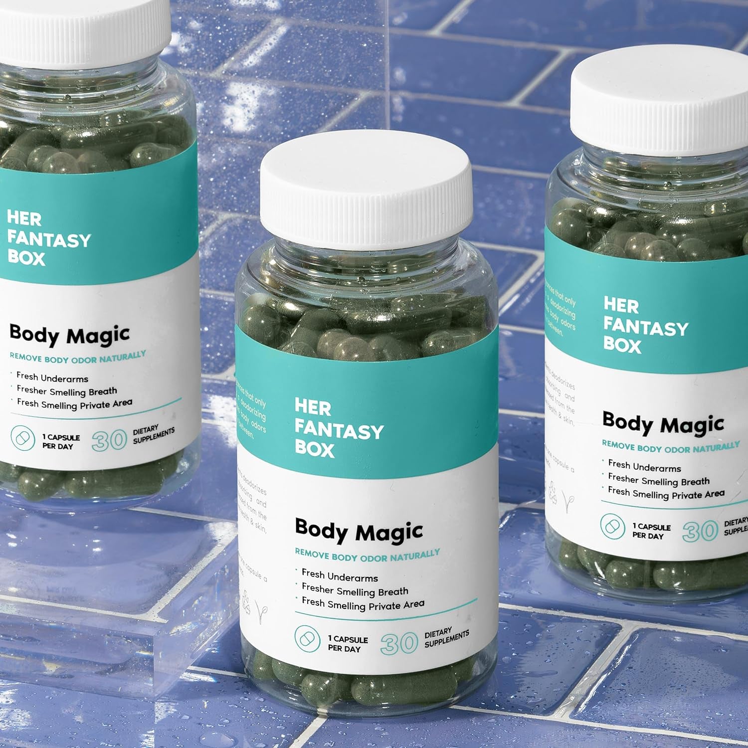 Body Magic Chlorophyll Capsules - 30 Vegan Capsules for Detox, Digestion, Gut Health, Skin Support, and Oily Skin - Natural Energy Booster (200 Mg) (100Mg) (200Mg)