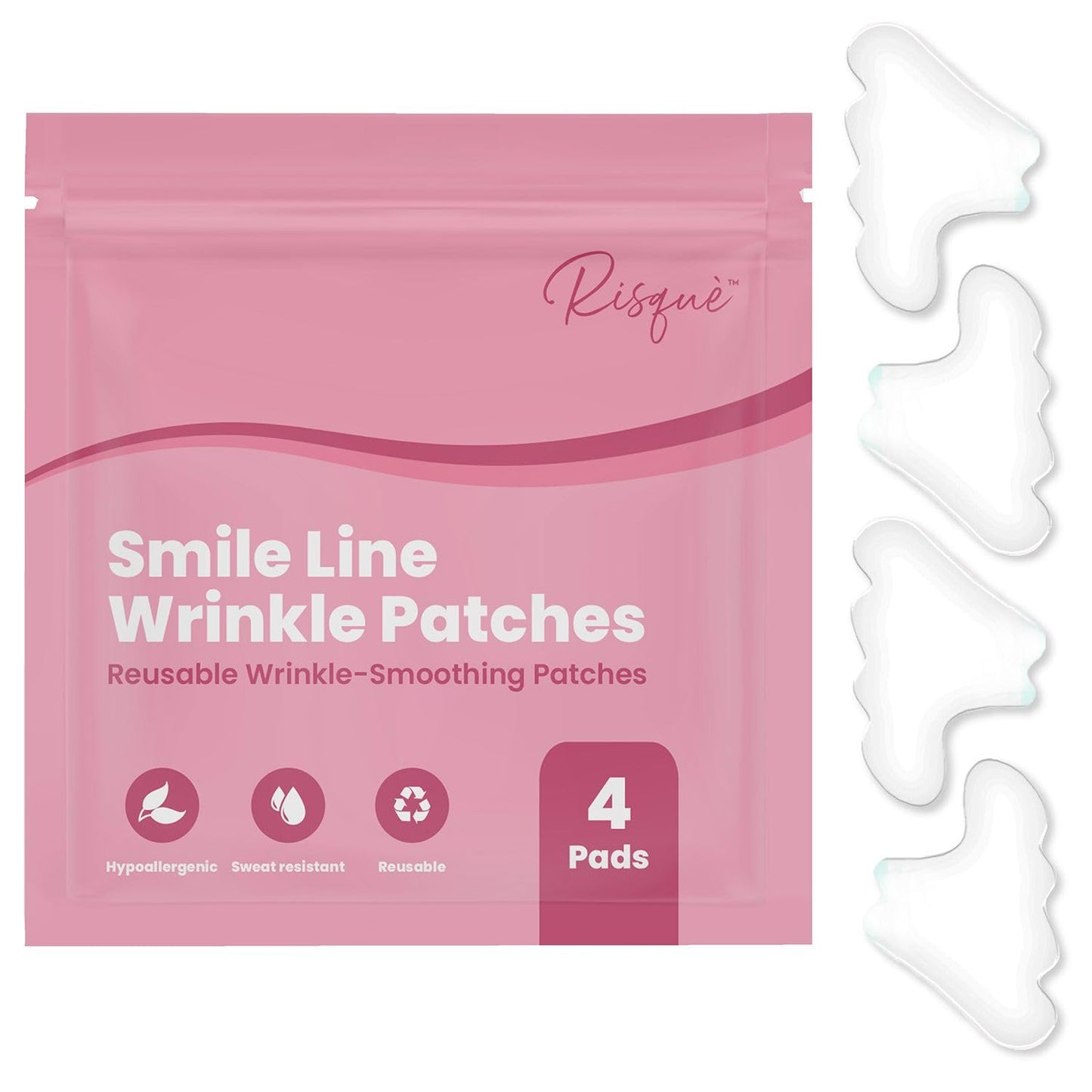 Forehead Wrinkle Patches - Reusable Silicone Patches for Smoothing Forehead Wrinkles & Fine Lines, Hypoallergenic, Overnight Results