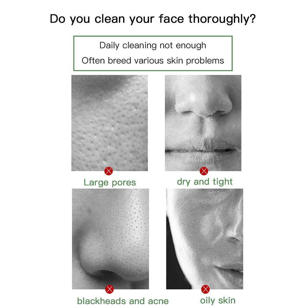 Green Tea Purifying Clay Clean Face Mask, Cleansing Mask Mud Mask for Men and Women, Moisturizing Oil Control Shrink Remove Blackheads, Shrink Pores, Improve Skin Tone (1, Green, 1PCS)