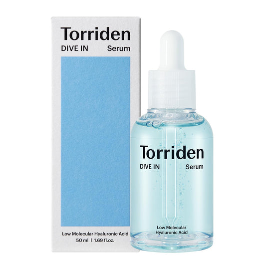 Torriden DIVE-IN Low-Molecular Hyaluronic Acid Serum, 1.69 Fl Oz | Deep Hydration for Dry Skin Type | Vegan, Clean, Cruelty-Free Korean Skin Care